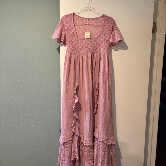 Free People Bring The Romance Midi Dress (pink) - Picture 3 of 4